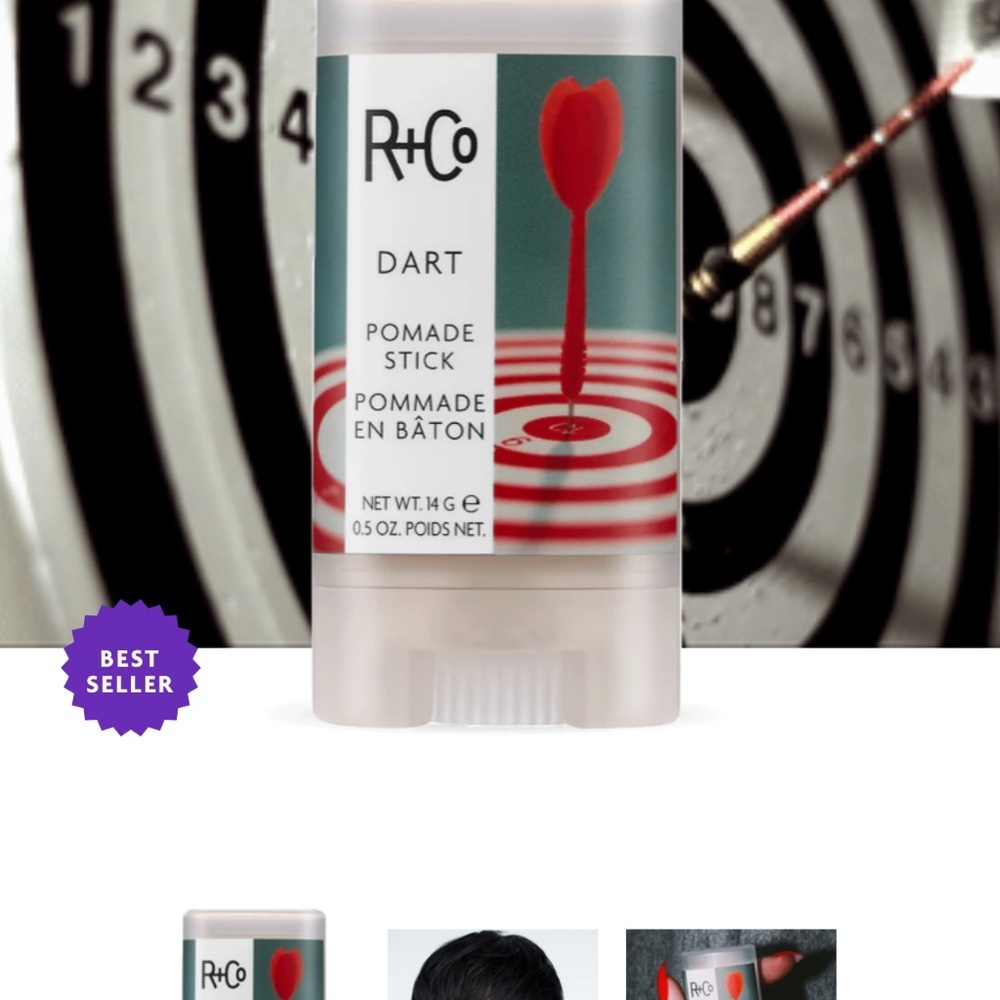 R +Co Dart hair pomade stick